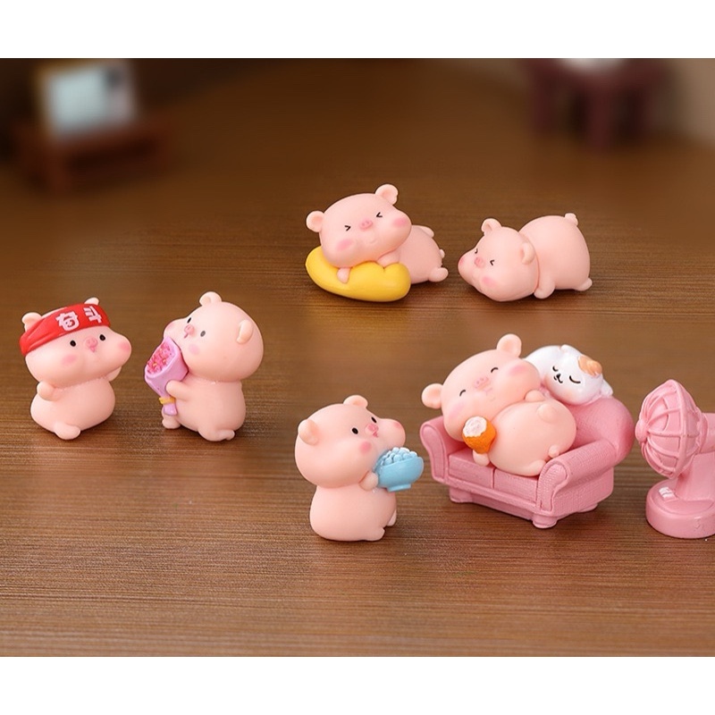 Charm  slime/ Dụng Cụ Charm Trang Trí Mô Hình Bé Heo Mũm Mĩm