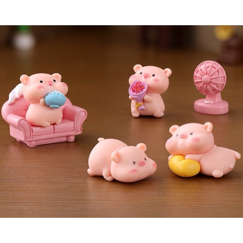 Charm  slime/ Dụng Cụ Charm Trang Trí Mô Hình Bé Heo Mũm Mĩm