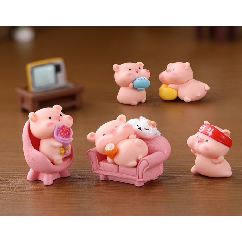 Charm  slime/ Dụng Cụ Charm Trang Trí Mô Hình Bé Heo Mũm Mĩm