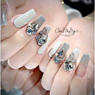 Đá khối mix sẵn nails charm đá cao cấp chụm sẵn đính móng ANGELICA SMDC