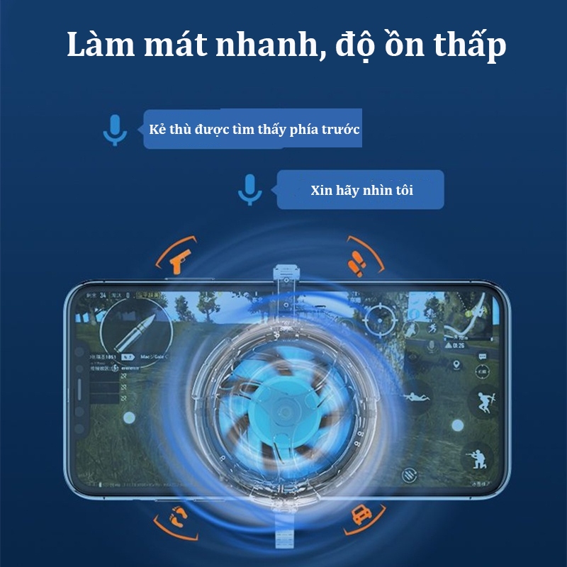 Quạt tản nhiệt điện thoại sò lạnh Siêu lạnh Tản làm mát khi chơi game hỗ