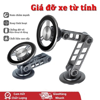  Giá Đỡ Điện Thoại XOAY 720 Ô Tô GẬP Bằng Hợp Kim Nam Châm Độ Giá Đỡ Điện Thoại Nam Châm với tất cả điện thoại di động 