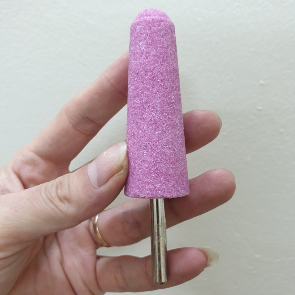 Mũi đá mài hình nón thuôn cốt 6 ly - mũi đá mài ngón loại dài - đá mài hồng