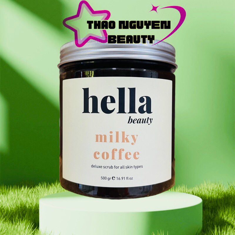 (Chuẩn hàng)Tẩy tế bào chết Body cà phê Hella hộp 500gr