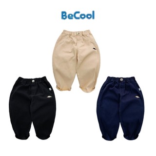 Quần kaki thêu Khủng Long bé trai, quần dài bé trai bé gái chất kaki bền, nhẹ, thoáng khí