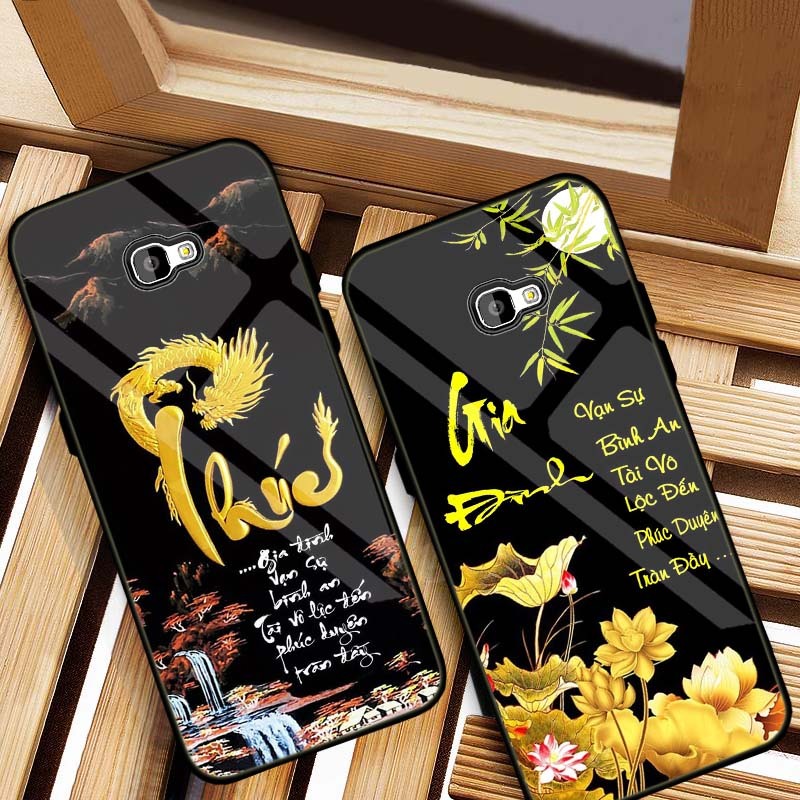 Ốp Lưng SAMSUNG J7 PRO, J7 PRIME, J7 PLUS Mặt Lưng Kính Cường Lực Sáng Bóng