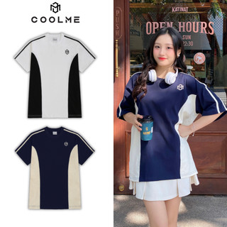 Áo thun form rộng Coolme/MIX tay lỡ, áo phông phối kiểu local brand cho nam nữ