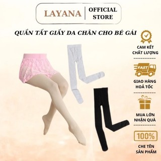 Quần tất trẻ em cho bé gái LAYANA màu da, đen, trắng hàng xuất dư cao cấp có size_Layana Store