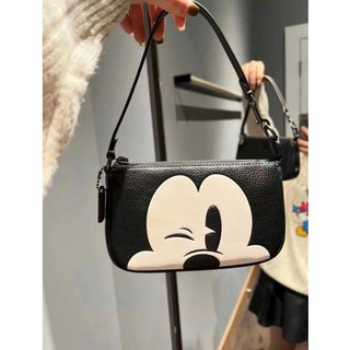 Túi Coach Nolita Disney Mickey Mouse dáng thuyền kẹp nách mới