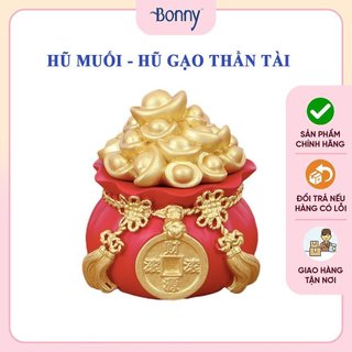 Hủ đựng muối gạo, hủ tài lộc, hũ đựng muối gạo thần tài giúp chiêu tài lộc may mắn cho gia chủ, hũ thần tài