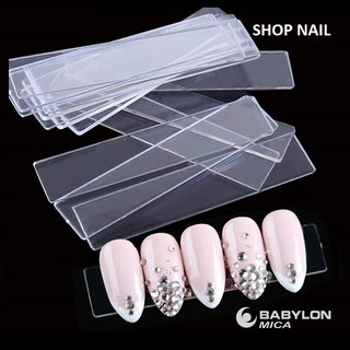 10 thanh mica trưng mẫu móng nail bảng mica trong suốt