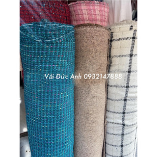 Vải dạ tweed 4 màu