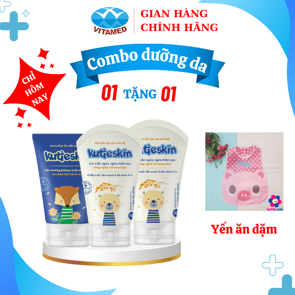 Combo Dưỡng Da Gồm 1 Hộp Kutieskin Dưỡng Ẩm Và 2 Hộp Kutieskin Dịu Da