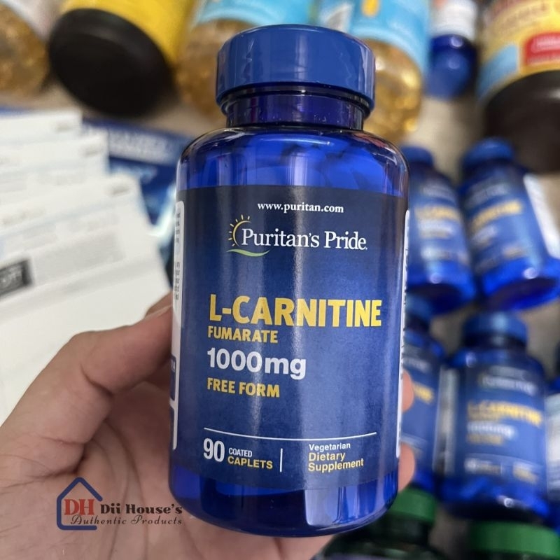 Puritan 's Pride L-Carnitine 1000mg 90 viên hàng Mỹ.