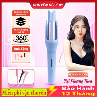 Máy uốn tóc tự động SeeMee / FAERS PLUS chất liệu gốm sứ đường kính uốn 32mm - Hàng Chính Hãng Bảo Hành 12 Tháng