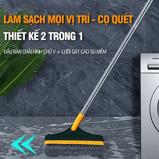 Cây Chổi Cọ Sàn Đa Năng 2 Trong 1 Thông Minh Cọ Sạch Khe Hẹp , Góc Tường Và Gạt Nước Cao Cấp 88438
