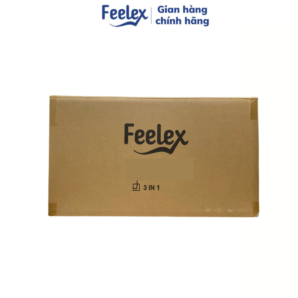 [Bán sỉ] - Thùng Bao cao su Feelex 3in1 Premium gân gai, mỏng, nhiều gel bôi trơn