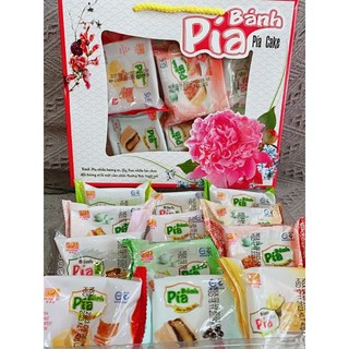 Bánh pía 12 bánh 12 vị Tân Huê Viên giỏ quà tặng 🎁