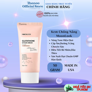 Kem chống nắng hàn quốc moonlook spg 50+ pa+++, nâng tone, bảo vệ da an toàn và hiệu quả 50g