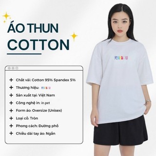 Áo thun cotton oversize full size hình mặt cười