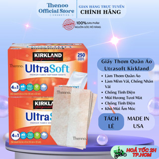 (Tách Lẻ) Giấy Thơm Quần Áo Utrasoft Kirkland,Giấy Thơm Quần Áo 4 in 1 của Mỹ