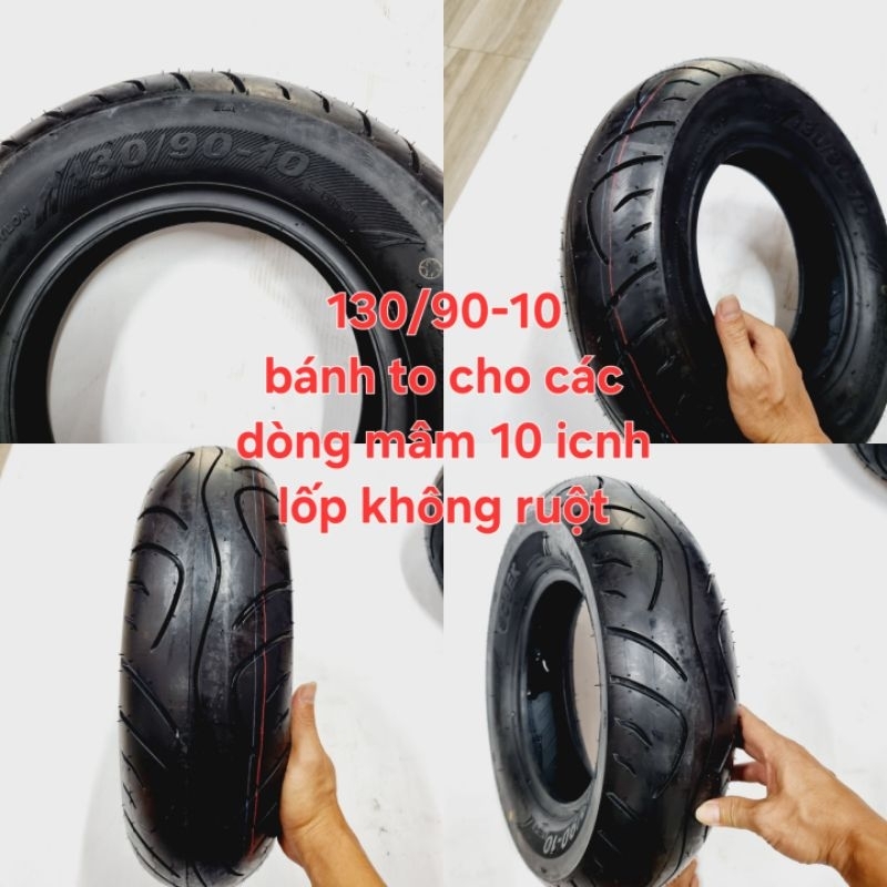 (xã kho) LỐP 120 90 10 CÁC DÒNG XE MÂM 10 INCH . XE ĐIỆN . XE TAY GA MÂM 10 ĐỀU LẮP ĐƯỢC