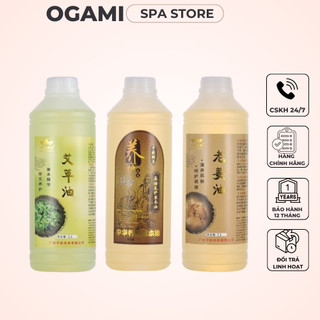 Tinh dầu massage toàn thân dầu ngải cứu tinh dầu gừng tinh dầu dừa masa body. chai 1000ml