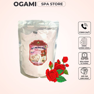 Bột dẻo mặt nạ hoa hồng collagen cánh hoa hồng , đắp mặt nạ trăng da mịn da