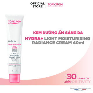 Kem dưỡng ẩm TOPICREM HYDRA+ LIGHT MOISTURIZING RADIANCE CREAM 40ml