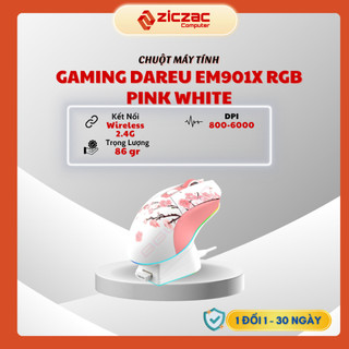 Chuột không dây gaming dareu em901x rgb - superlight