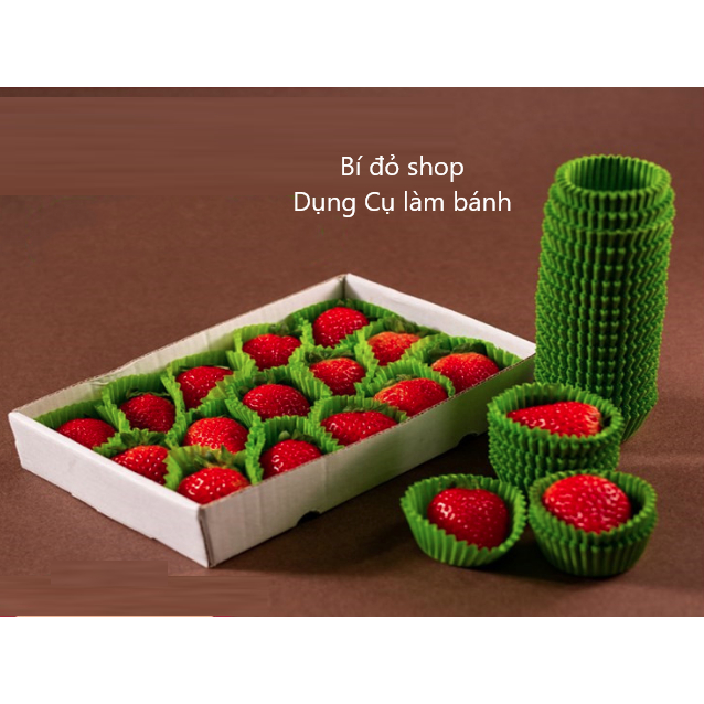 Size TRUNG 500 CUP Giấy Nến Cup Mềm Lót Bánh Chén Giấy Nến Chuyên Dùng Lót Sô cô la Lót Dâu trang tr
