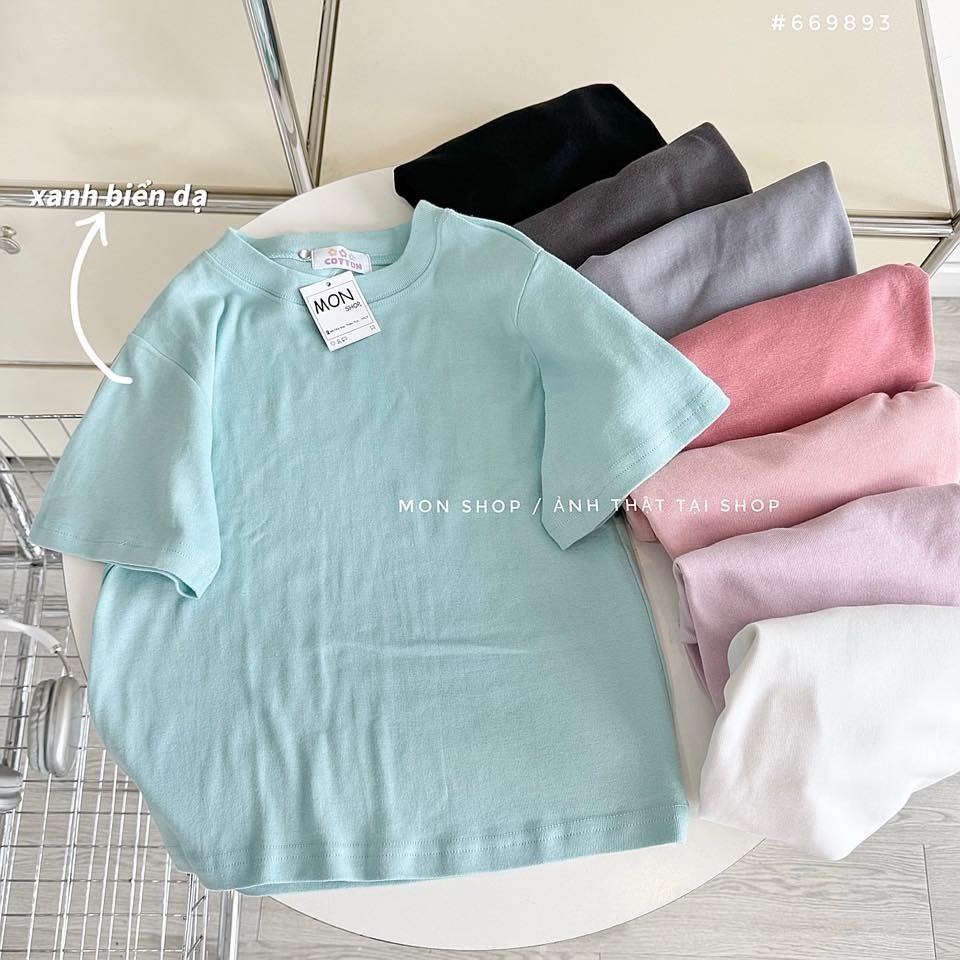 Áo babytee thun gân trơn 669893