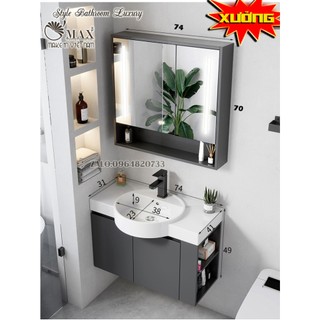 Tủ nhà tắm NHỰA PVC RỬA ĐƯỢC NƯỚC,tủ lavabo mini ĐẶC RUỘT CAO CẤP bảo hành 5 năm