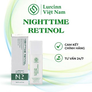 Tinh Chất Lurcinn Nighttime Retinol 1% Giúp Tái Tạo Da, Giảm Nếp Nhăn, Làm Đều Màu Da, Chống Lão Hóa 30ml