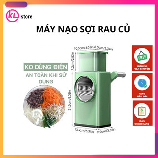 Máy Thái Lát Rau Củ Đa Năng Kèm 6 Lưỡi Dao Cắt Máy Bào Cắt Củ Quả, Máy Nạo Sợi Rau Củ Mini Bằng Tay Đa Năng Tiện D