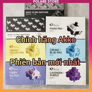 Akko Cream Yellow Blue V3 Pro Linear Akko Piano Pro Silver Lavender Fairy Penguin Silent tactile bàn phím Polabe Store