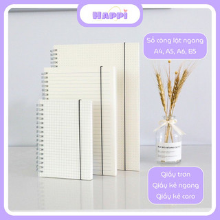 Sổ còng happi bìa sổ còng b4 a5 a6 binder còng sắt làm sổ tay, sổ ghi chép, take notes, bujo happi