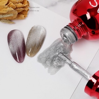 Sơn gel mắt mèo kim cương bạc AS