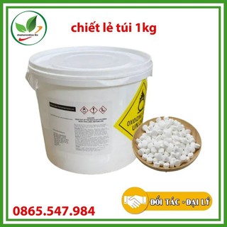 Khử trùng dạng viên Clo sủi TCCA viên sủi. Xử lý nước, xử lý đáy. Lon 1kg