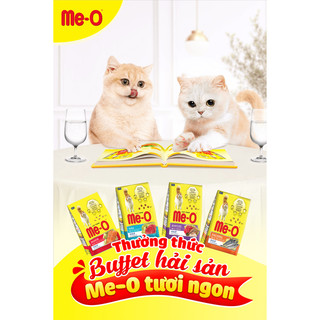 Thức ăn hạt mèo Me-o 350G​ - vị cá ngừ, vị hải sản, vị cá thu