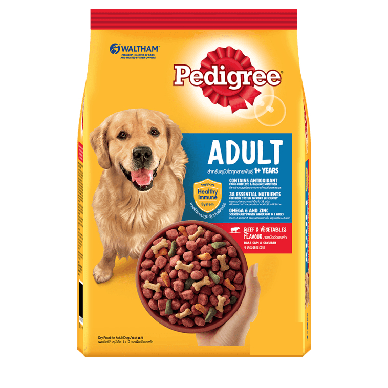 Thức ăn chó lớn Pedigree vị bò gói 500gr