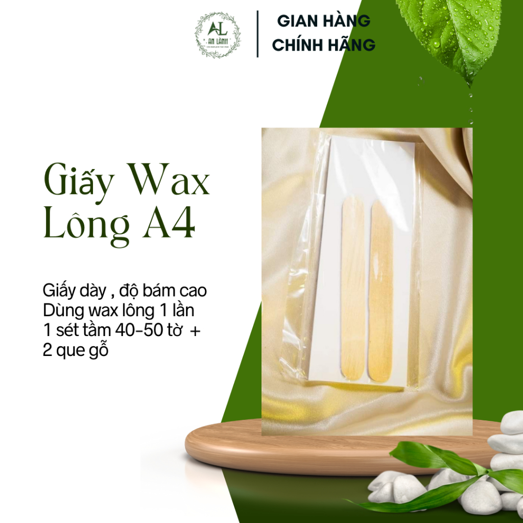 Sét Giấy và 2 Que Wax / Chất Liệu Giấy A4 (Sét GiấyTầm 40-50 Tờ + 2 Que Gỗ )