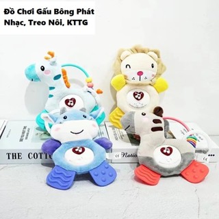  Thú Bông Treo Nôi Phát Nhạc Treo Cũi Kích Thích Thị Giác Kèm Gặm Nướu Cho Bé 