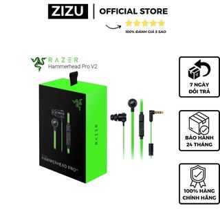 Tai nghe razer hammerhead pro v2 có dây mới new fullbox bass mạnh không delay chơi game mượt mic đàm thoại tốt bh 2 năm