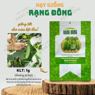 Hạt giống Dưa Leo Lai F1 9339 (1g~35 hạt) trái dài, giòn ngọt, trái sai, trồng quanh năm - Hạt giống Rạng Đông