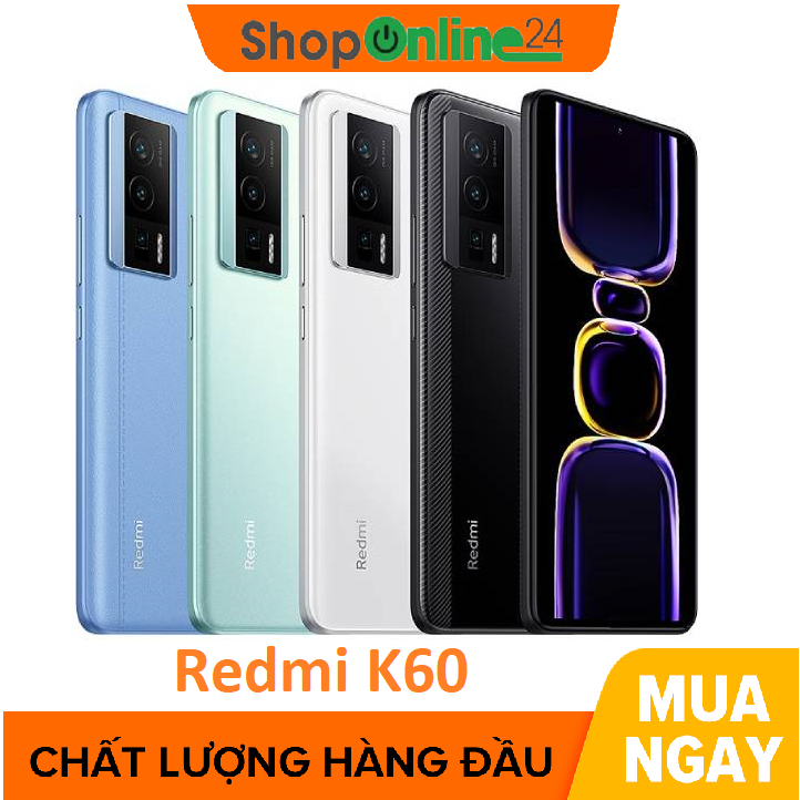 Điện thoại Xiaomi Redmi K60 5G Snapdragon 8+ Gen 1 - Màn 2K - Hàng nhập khẩu