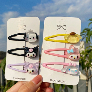 Kẹp Tóc Mái Hình Kuromi Melody Cinnamoroll Sanrio Dễ Thương