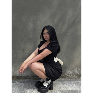   Bigsize 50-80kg  BIGSIZE_GIARE Váy bigsize tay phồng Linda thiết kế dự tiệc đi date đi chơi 