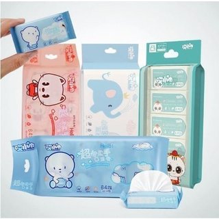 Set 8 Gói Khăn giấy ướt mini bỏ túi tiện lợi, khăn ướt Mini tiện dụng
