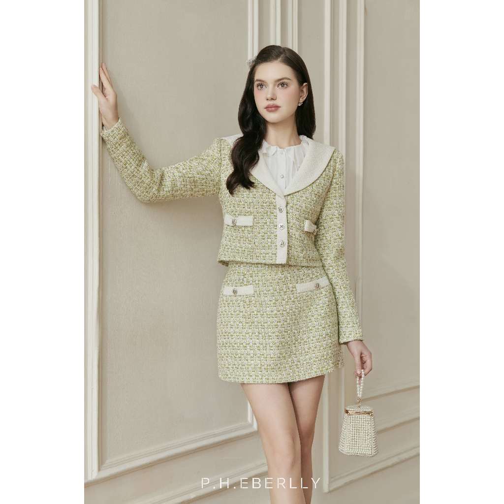 Áo khoác dạ Tweed Louisa Tweed Coat by P.H.Eberlly